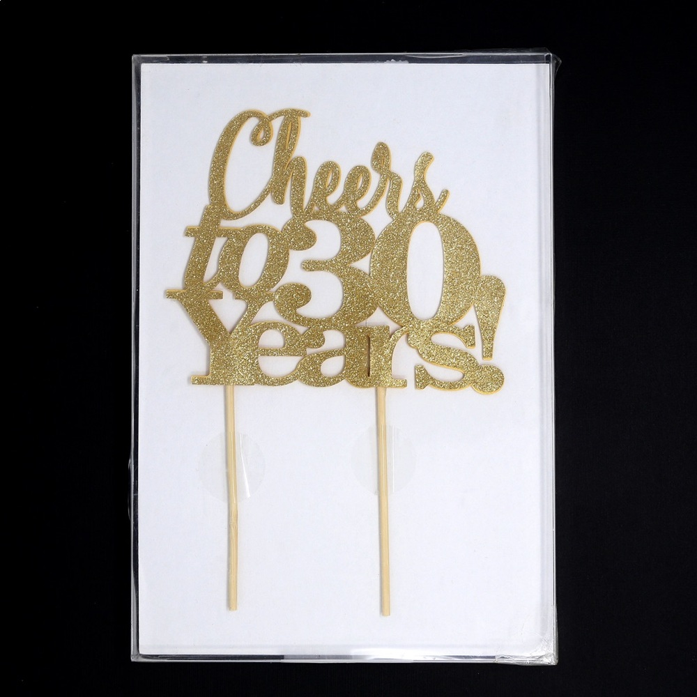Cheers to 30 Years! Cake Topper